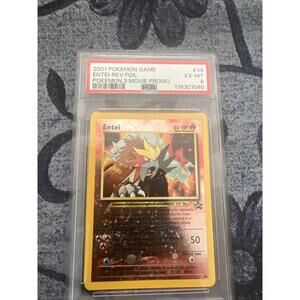 Pokémon TCG Entei Holo Promo #34 PSA 6